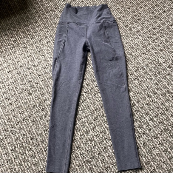 Beyond Yoga Gray Spacedye Out Of Pocket High Waisted Midi Legging Sz Small - Picture 2 of 7